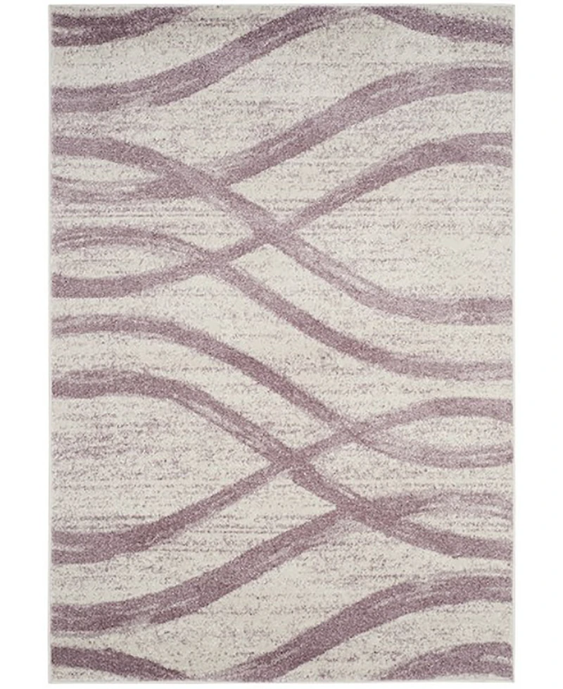 Safavieh Adirondack 125 Cream and Purple 5'1" x 7'6" Area Rug