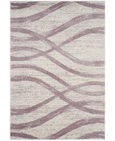 Safavieh Adirondack 125 Cream and Purple 5'1" x 7'6" Area Rug