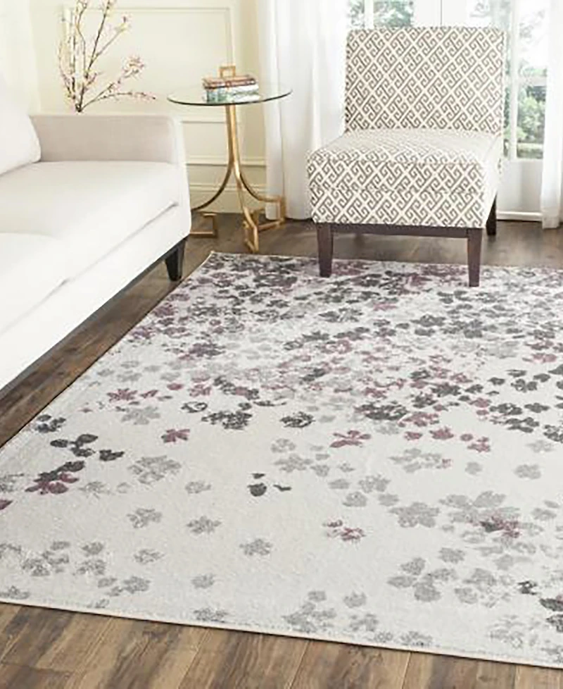 Safavieh Adirondack Ivory and Purple 8' x 10' Area Rug