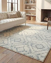 Safavieh Adirondack 131 Ivory and Light Blue 5'1" x 7'6" Area Rug