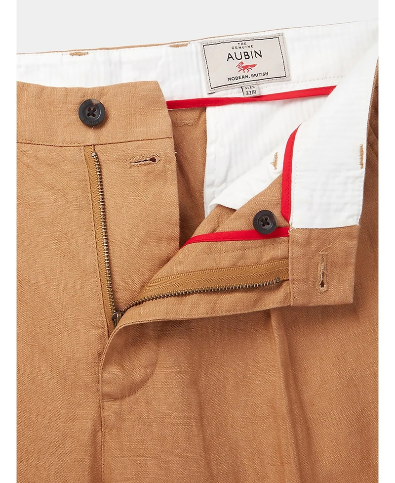 Aubin Men's Belvedere Relaxed Linen Trouser