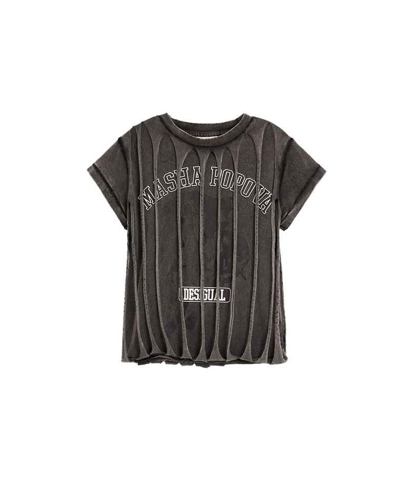 Desigual Women's Short-Sleeved T-Shirt Masha Popova