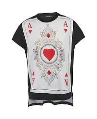 Pre-Owned Dolce & Gabbana Men's Card Print Jersey T-Shirt