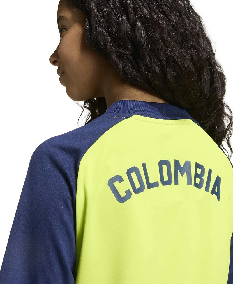 Adidas Big Boys and Girls Yellow Colombia National Team 2026 Pre-Match Top