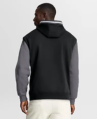 Fanatics Men's Black/Gray San Antonio Spurs Half Court Shot Clock Fastbreak Hoodie