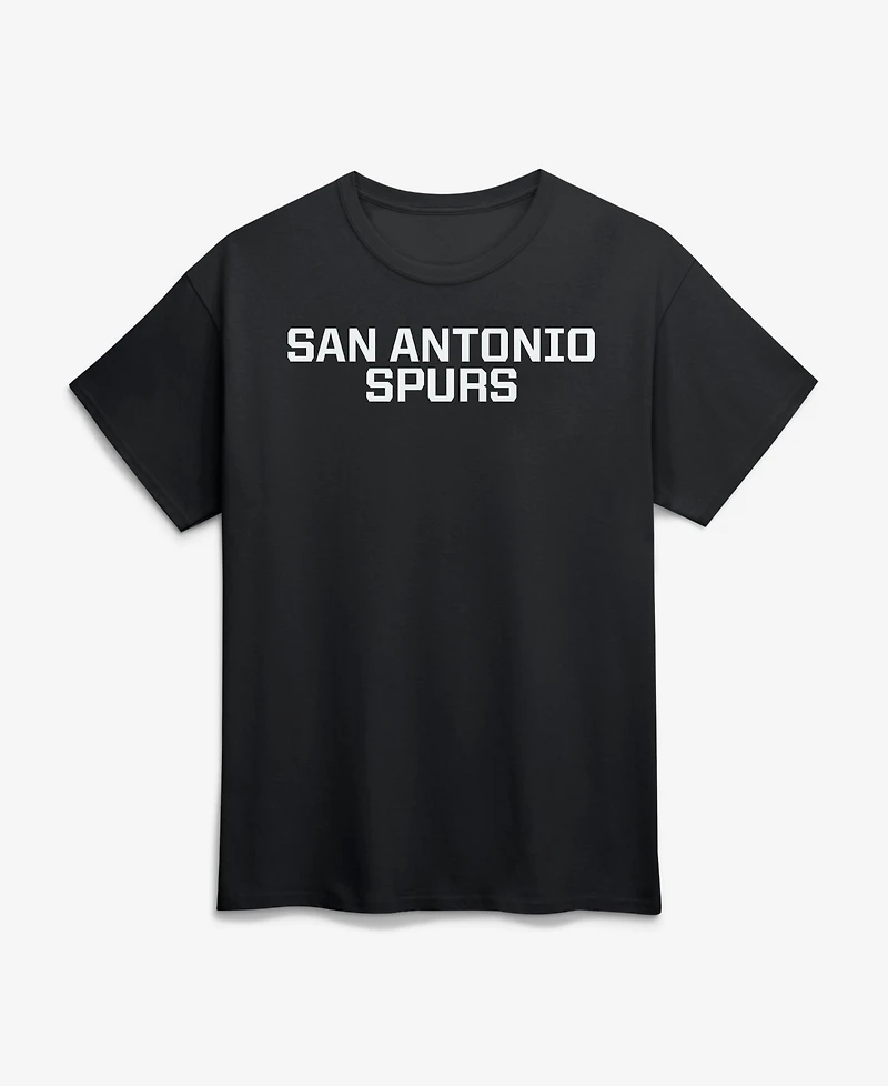 Logo Athletic Men's Black San Antonio Spurs Wordmark T-Shirt