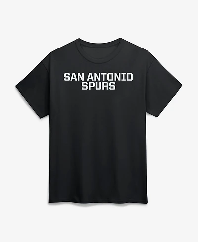 Logo Athletic Men's Black San Antonio Spurs Wordmark T-Shirt