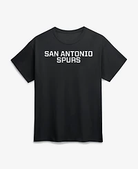 Logo Athletic Men's Black San Antonio Spurs Wordmark T-Shirt
