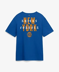 Fanatics Men's Blue New York Knicks Nyc Forever Legacy Cotton T-Shirt