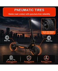 GoPowerBike GoDelta Foldable Electric Scooter 28 mph Max Speed & 1000W Motor
