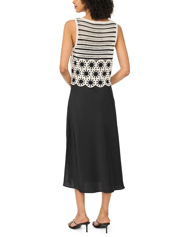 Vince Camuto Women's Crewneck Slip Dress