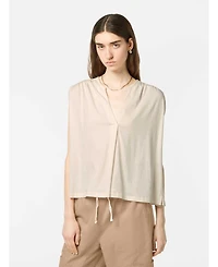 Scotch & Soda Women's Drapey V-Neck T-Shirt