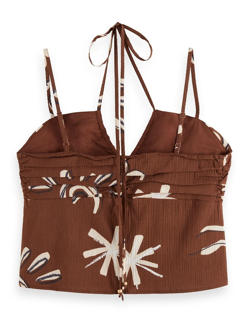 Scotch & Soda Women's Gathered Strappy Tank Top