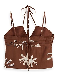 Scotch & Soda Women's Gathered Strappy Tank Top