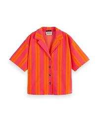 Scotch & Soda Women's Towelling Short Sleeve Shirt