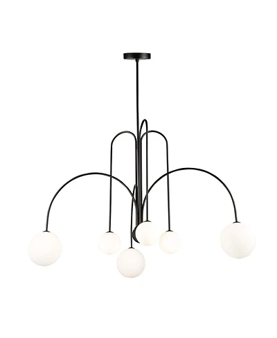 Artcraft Lighting Comet 31.5" Metal 6-Light Chandelier