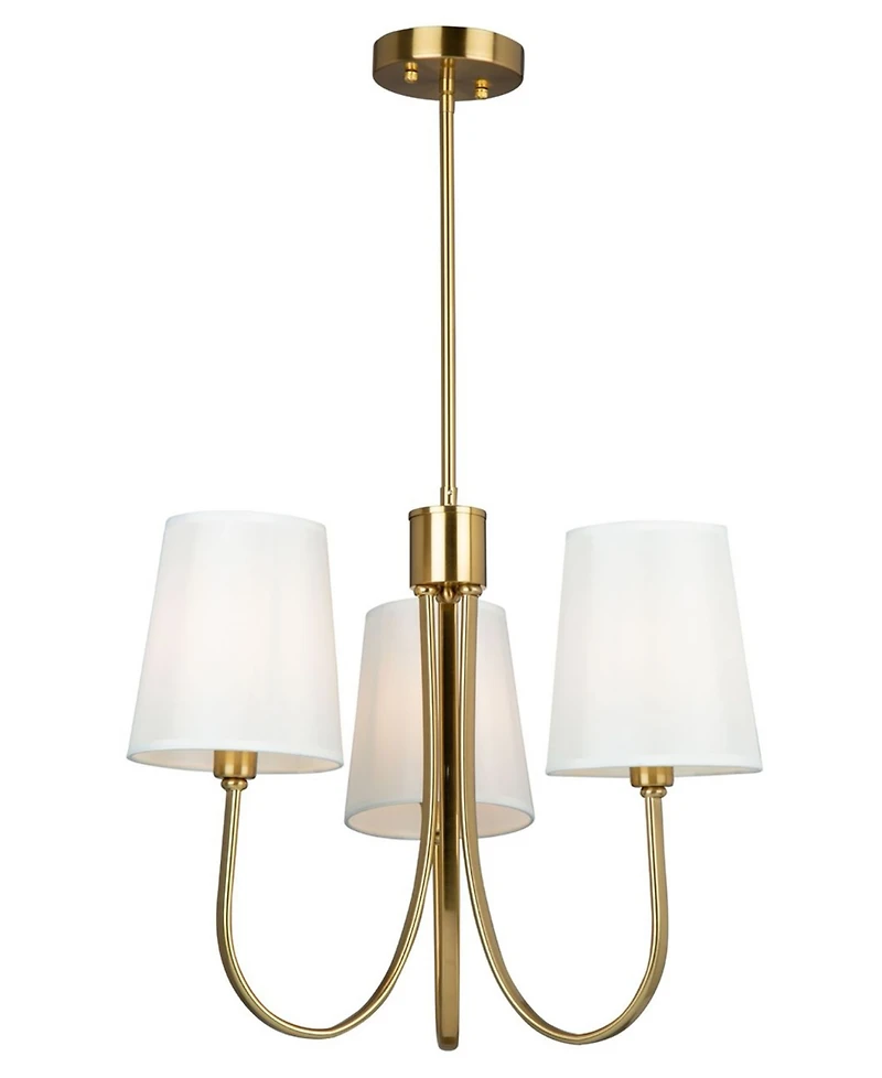 Artcraft Lighting Rhythm 23.6" Metal 3-Light Chandelier
