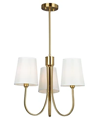 Artcraft Lighting Rhythm 23.6" Metal 3-Light Chandelier