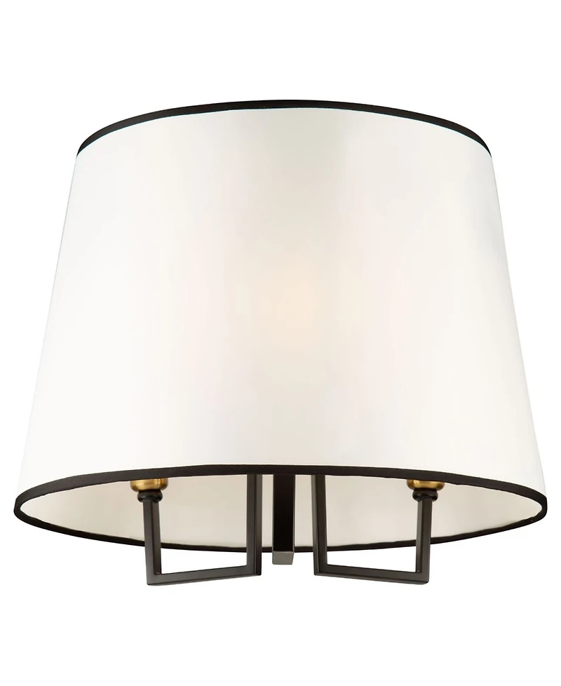 Artcraft Lighting Coco 15.7" Metal 3-Light Semi-Flush Mount