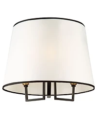 Artcraft Lighting Coco 15.7" Metal 3-Light Semi-Flush Mount