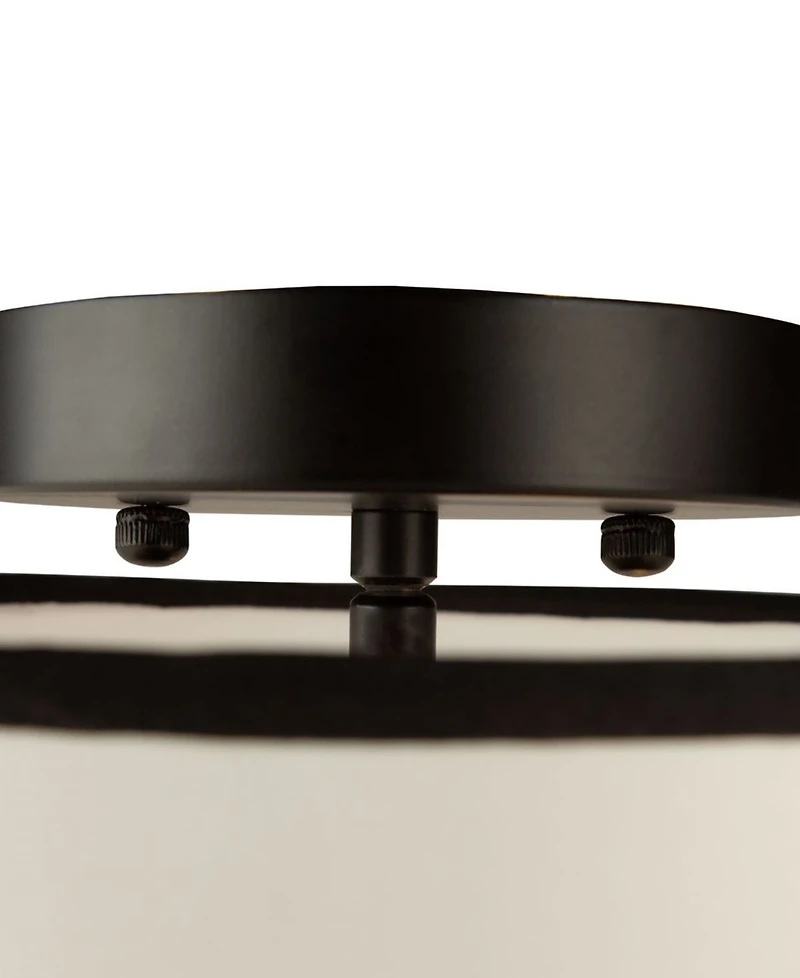 Artcraft Lighting Coco 15.7" Metal 3-Light Semi-Flush Mount