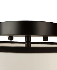 Artcraft Lighting Coco 15.7" Metal 3-Light Semi-Flush Mount