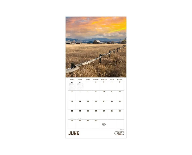 Tf Publishing Paper Goods 2027 Ranch Life Wall Calendar