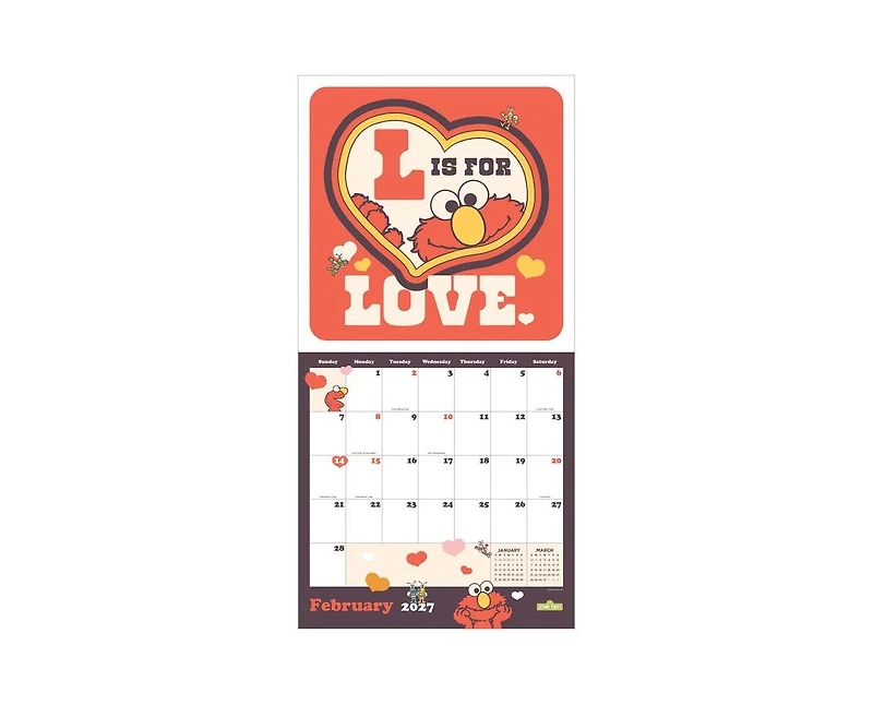 Tf Publishing Paper Goods 2027 Sesame Street Wall