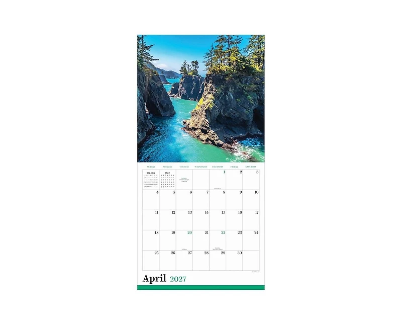 Tf Publishing Paper Goods 2027 Pacific Northwest Wall Calendar