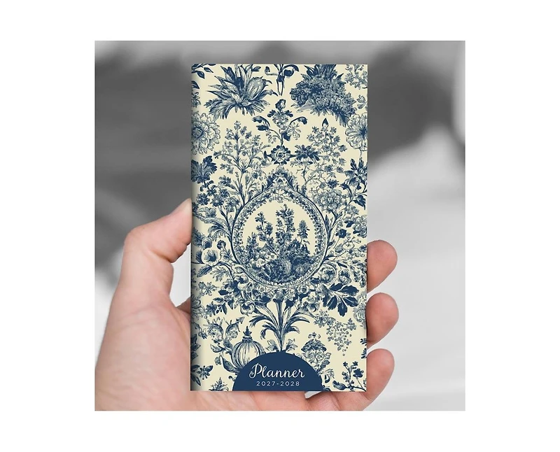 Tf Publishing Paper Goods 2027-2028 Toile Small Monthly Pocket Planner