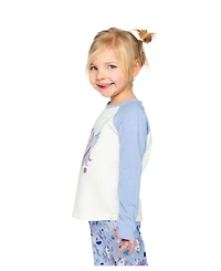 Deux par Little and Big Girl 6-12 Raglan Organic Cotton T-Shirt