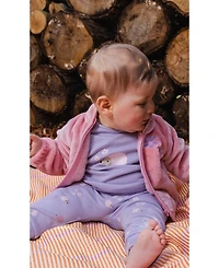 Deux par Baby Girls Plush Jacket Dusty