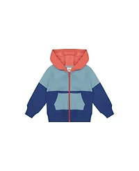 Deux par Baby Boy (12M–24M) Full Zip Hooded Fleece Jacket