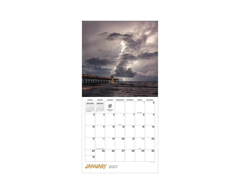 Tf Publishing Paper Goods 2027 Wild Weather Wall Calendar