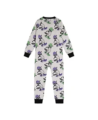 Deux par Little and Big Boy 6-12 Cotton One Piece Pajama Beige Raccoon Print