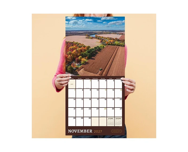 Tf Publishing Paper Goods 2027 Ohio Wall Calendar