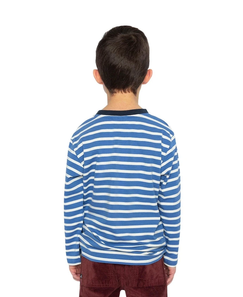 Deux par Little Boys 6- 12 Long Sleeve T-Shirt Stripes
