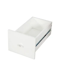 Flynama Tall Display Storage Cabinet with Shelves and Side Drawers