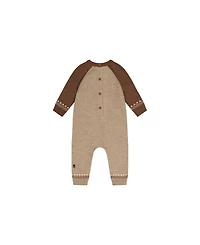 Deux par Baby Boy (3M–24M) Knitted Intarsia Cinnamon Romper