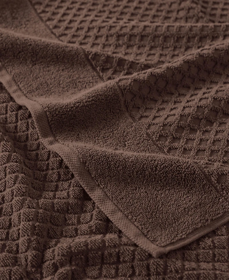 Linery & Co. Quick-Drying Cotton Diamond Waffle Textured 2-Piece Bath Sheet Set