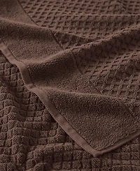 Linery & Co. Quick-Drying Cotton Diamond Waffle Textured 2-Piece Bath Sheet Set
