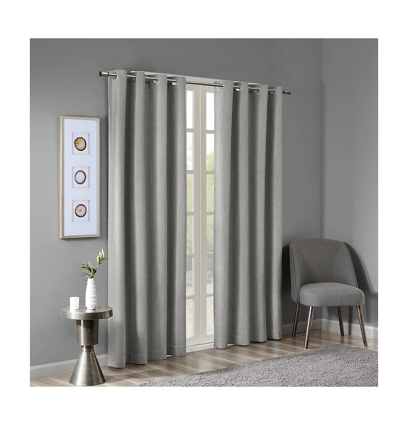 Avobird Printed ed Blackout Grommet Top Curtain Panel