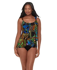 Miraclesuit Women's Amazonia Dazzle Underwire Tankini Top
