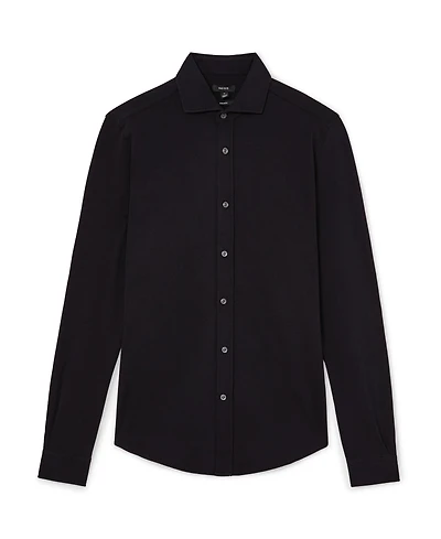 Reiss Men's Dasilva Garment Dyed Pique Shirt