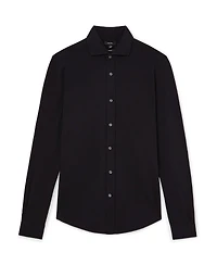Reiss Men's Dasilva Garment Dyed Pique Shirt