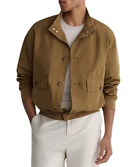 Reiss Men's Latent Button Through Technical Shorts Jacket