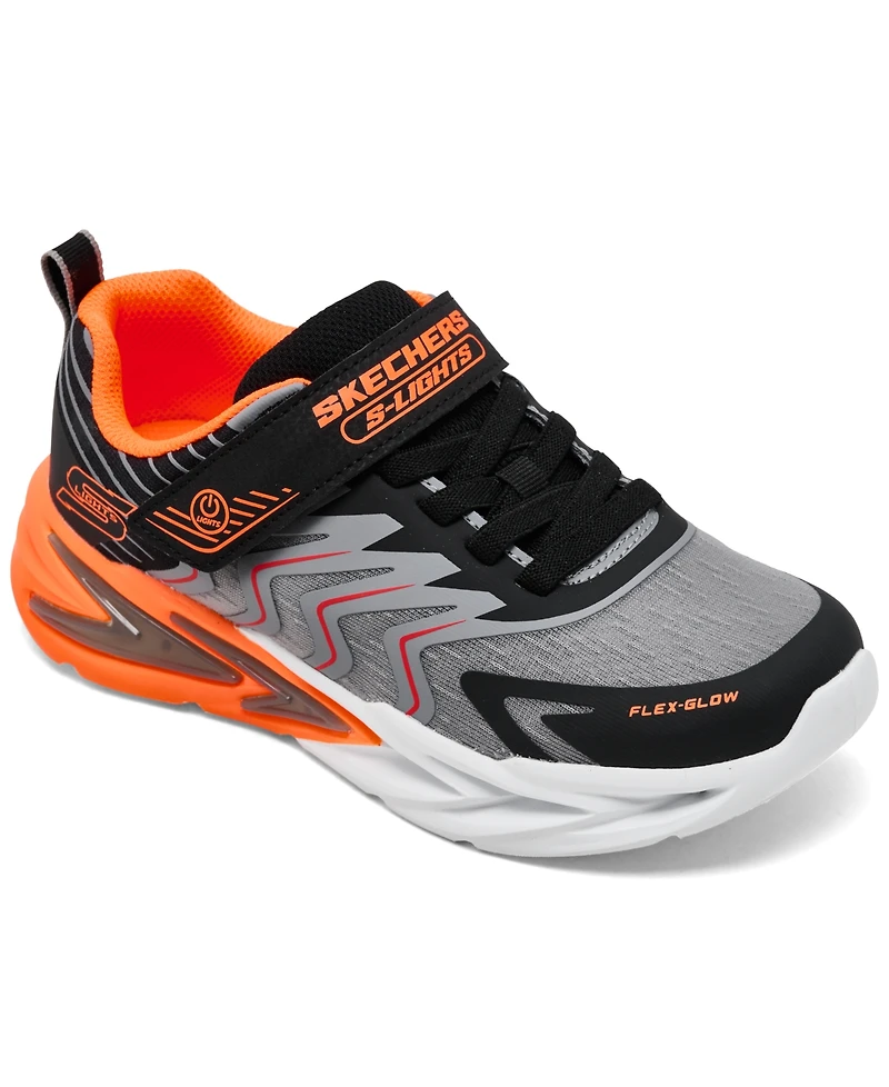 Skechers Little Kids' S Lights: Flex-Glow Ultra - Prism-Pacer Fastening Strap Light-Up Lifestyle Sneakers from Finish Line