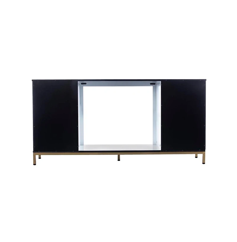 Augusta Home Daltaire Color Changing Fireplace w/ Media Storage