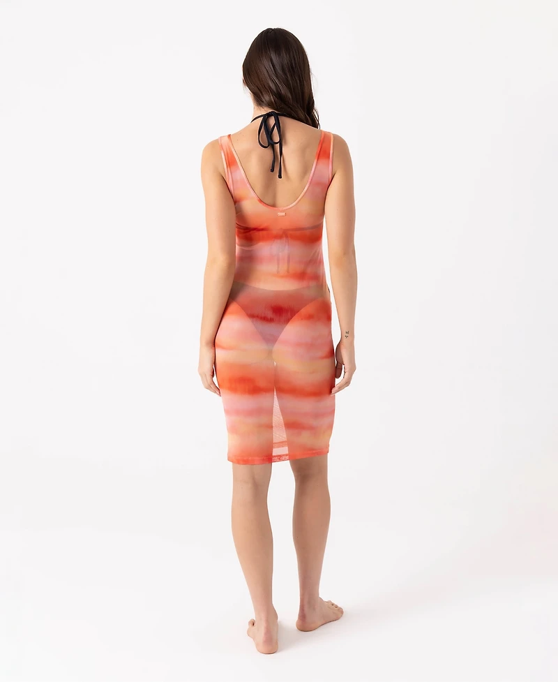 Roxy Women's Palm Before The Storm Scoop Neck Swim Cover-Up Dress