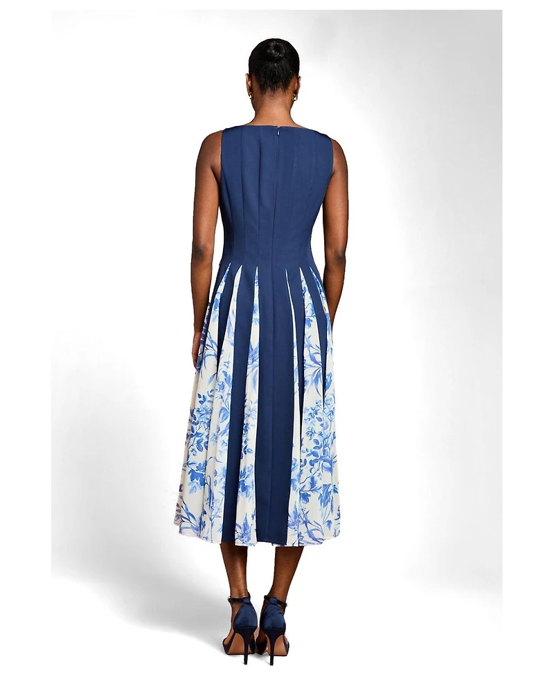 Coast Women's Printed Crepe Midi Dress